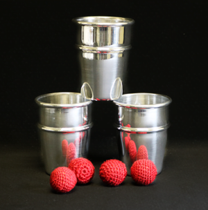 aluminum cups and balls
